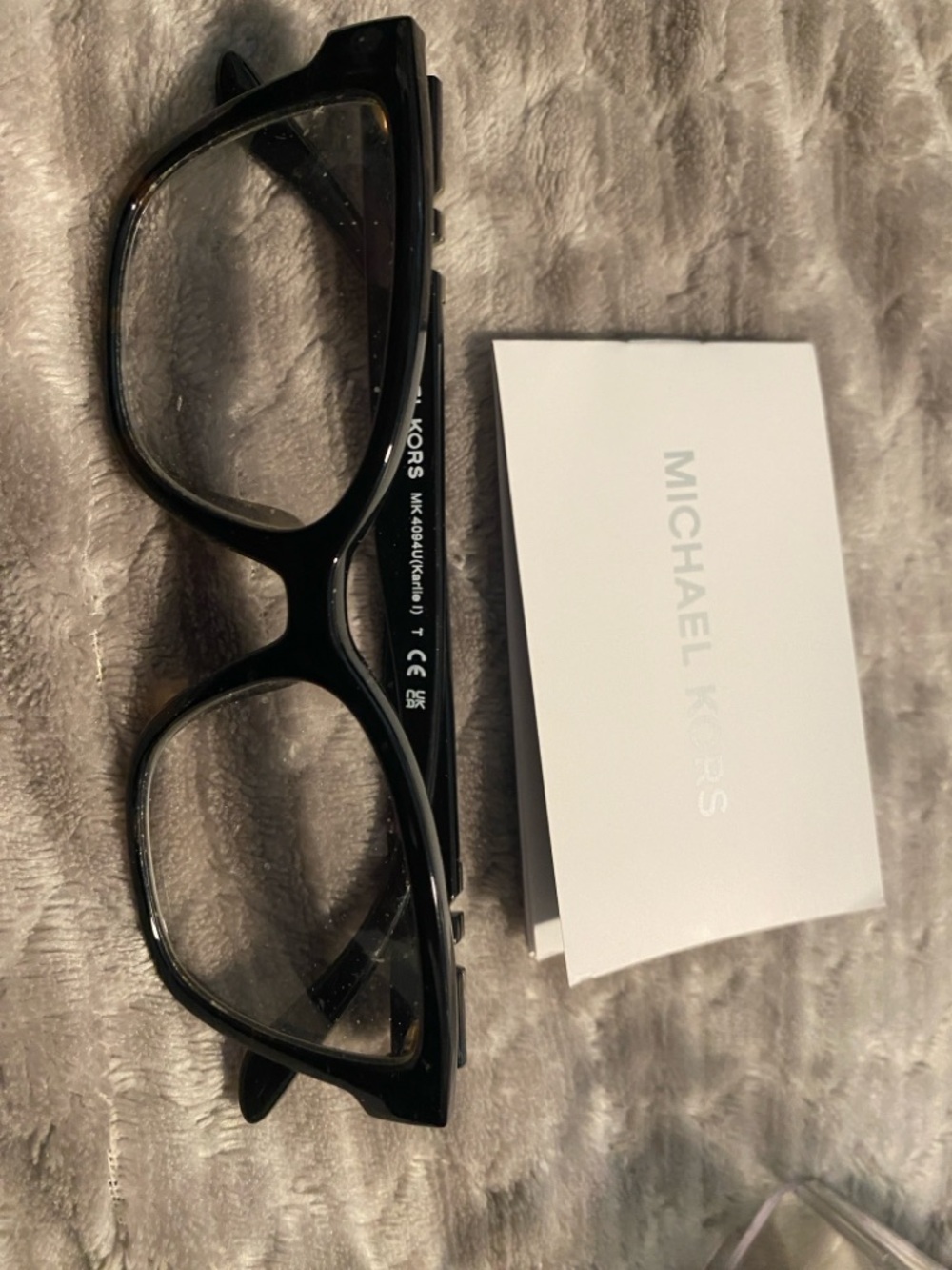 Michael Kors Black Dark tortoise Rectangular Optical Glasses
